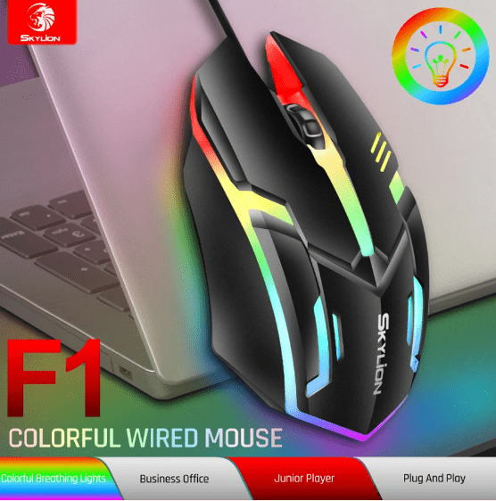 SKYLION-F1-Wired-3-Keys-Mouse-Colorful-Lighting