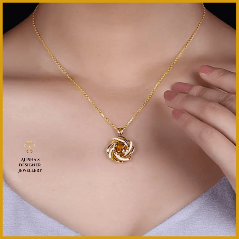 Spiral Flower Pendant