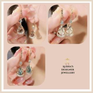 Bohemian Water Drop Shiny High-end Fashion Earrings