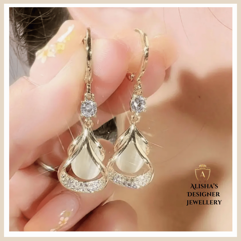 Bohemian Water Drop Shiny High-end Fashion Earrings