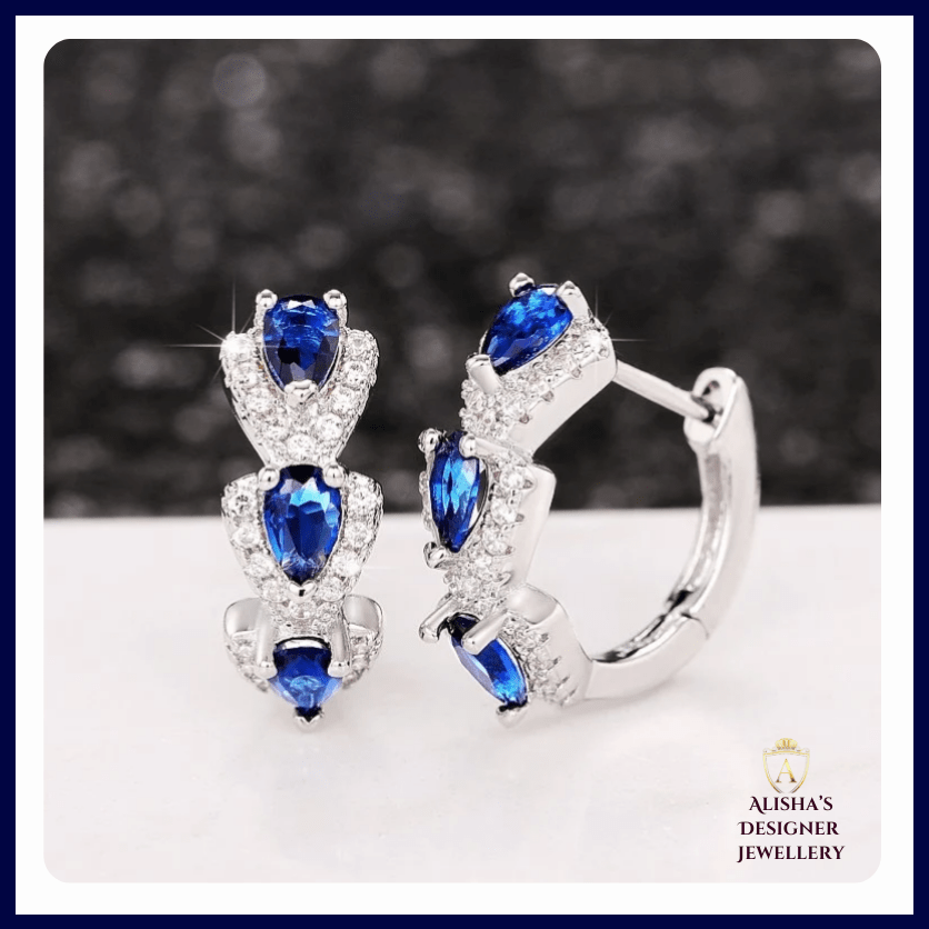 Sapphire Hoop Earrings – Classic Charm with a Modern Twist