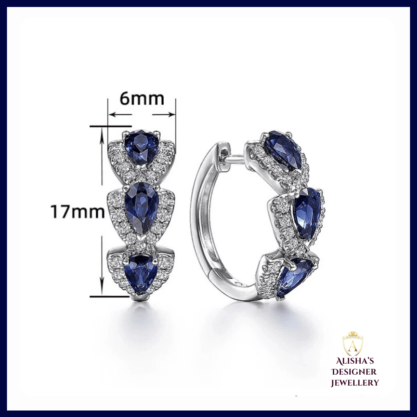 Sapphire Hoop Earrings – Classic Charm with a Modern Twist