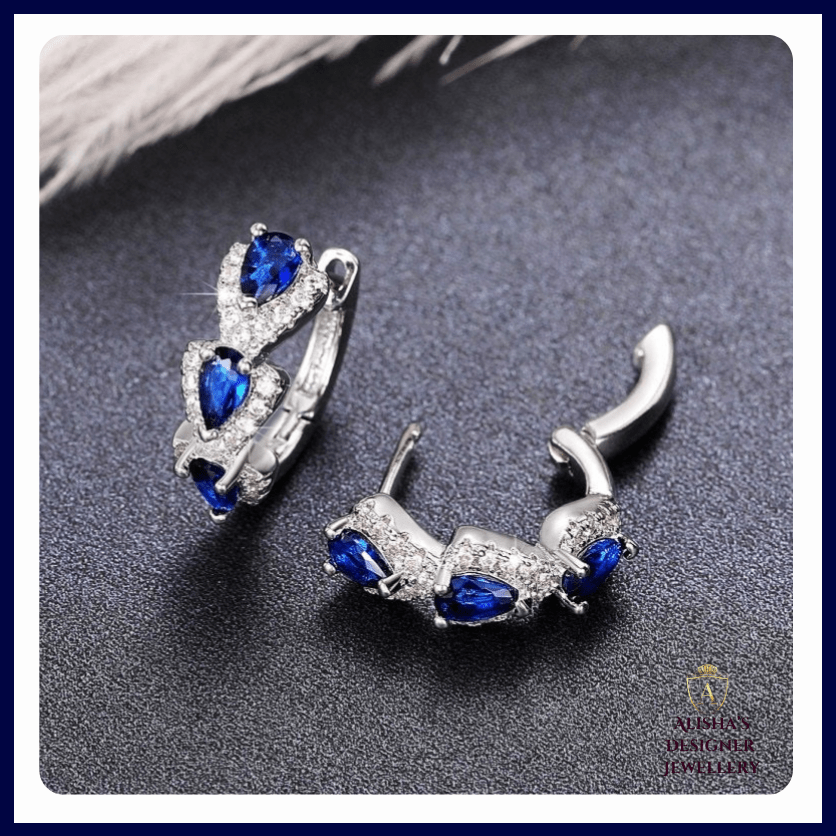 Sapphire Hoop Earrings – Classic Charm with a Modern Twist