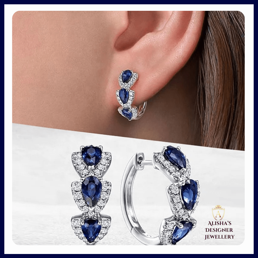 Sapphire Hoop Earrings – Classic Charm with a Modern Twist