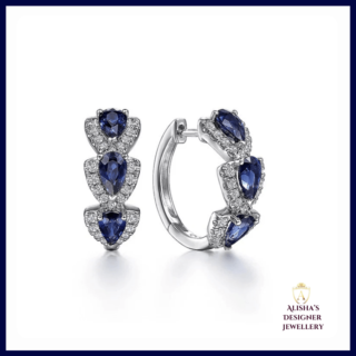 Sapphire Hoop Earrings – Classic Charm with a Modern Twist